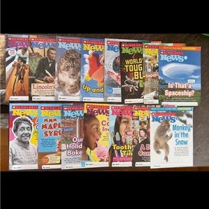 Scholastic News Magazine Set with Vibrant Covers